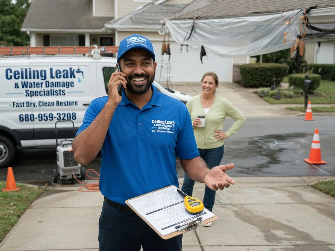 Ceiling Leak Cleanup Goddard, KS FAQs